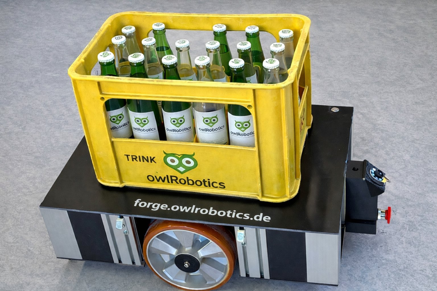 Follow-me robot example 1 demonstrating real-time person tracking